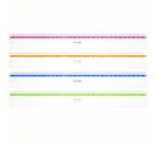 Линейка 30см "Color Zone" прозрачная