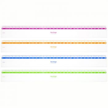 Линейка 30см "Color Zone" прозрачная