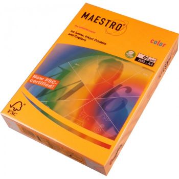 бумага для офиса MAESTRO COLOR INTENSIVE оранжевая фото: бумага для офиса MAESTRO COLOR INTENSIVE оранжевая