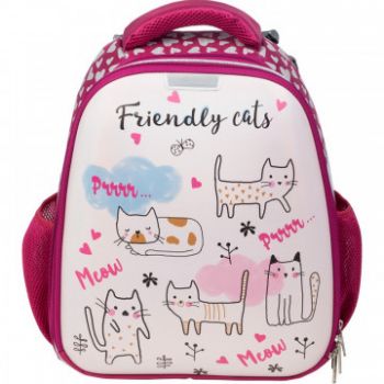 Ранец "№1 School Friendly cats" экокожа