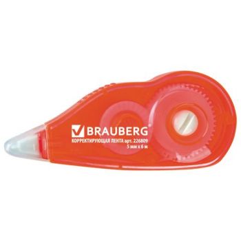 Корректирующая лента 5ммх6м "Brauberg" с подкручиванием, блистер