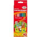 Карандаши 12цв. "Мультики" трёхгранные