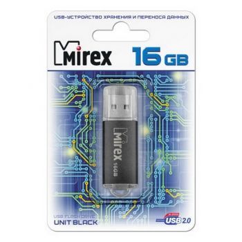 Флеш накопитель 16Gb Mirex Unit чёрный