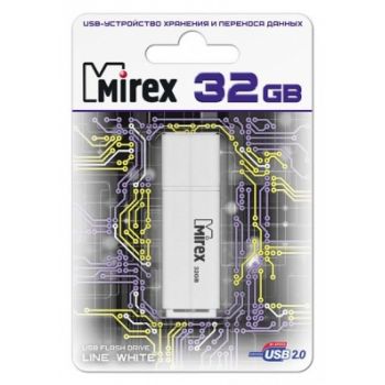 Флеш накопитель 32Gb Mirex Line белый