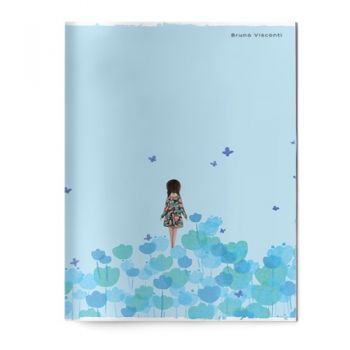 Тетрадь 40л. клетка "Girl in Flowers"