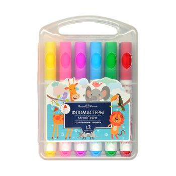 Фломастеры 12цв. "Maxicolor" утолщённые