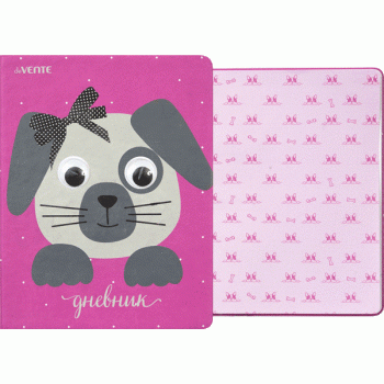 Дневник "DeVente. Dog with moving eyes" иск. кожа