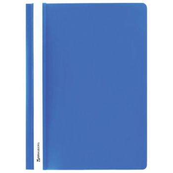 Папка-скоросшиватель пластиковая А4 "Brauberg" голубая