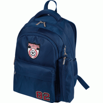 Рюкзак школьный "DeVente. Football League" 39х29х13см, текстиль, темно-синий