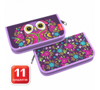 Пенал-книжка "Flower Owl" 1отд. 110х205х25мм с наполнением