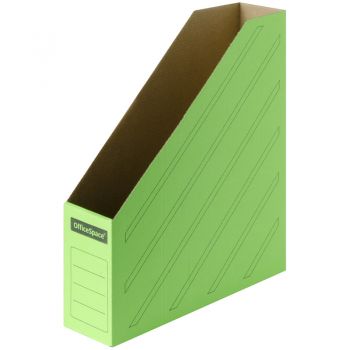 Накопитель архивный 75мм "OfficeSpace" зелёный, микрогофрокартон