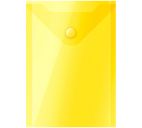 Конверт на кнопке А6 "OfficeSpace" жёлтый 150мкм