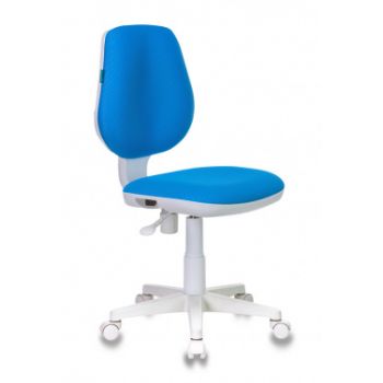 Кресло детское CH-W213/TW-55 голубое белый пластик