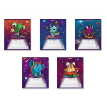 Тетрадь 18л. клетка "Cosmic Monsters"