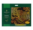 Гравюра "Леопард" с эффектом золота 29х21см