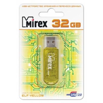 Флеш накопитель 32Gb Mirex Elf USB 2.0 жёлтый