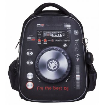 Рюкзак "Ergonomic Light. Best DJ" 38х29х15см 2 отд., 2+1потайной карман, EVA матер. светоотр.