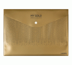 Конверт на кнопке А4 "My Gold" непрозрачный золотистый, 160мкм