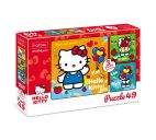 Пазлы "3 картинки в 1 коробке. Hello Kitty" 49 элементов