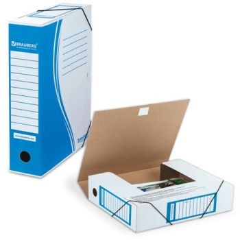 Короб архивный 75мм на резинке до 700л. плотный