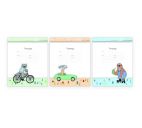 Обложки д/тетрадей "Зверята" 3шт.