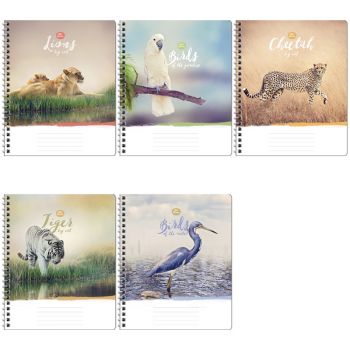 Тетрадь 96л. клетка "Животные. Wild animal" на спирали