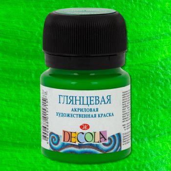 Акрил. Зелёный светлый глянцевый 20мл "Decola"