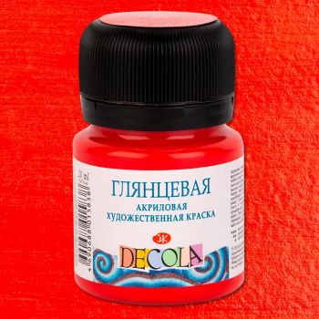 Акрил. Красный глянцевый 20мл "Decola"