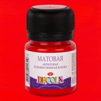 Акрил. Красный матовый 20мл "Decola"