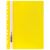 Папка-скоросшиватель пластиковая с перфорацией "Brauberg" жёлтая