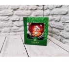 Шар "Мишки на санках" 7,5см, стекло