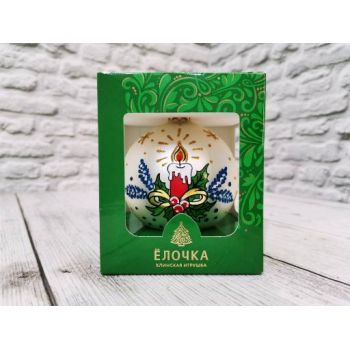Шар "Орнамент" 6,5см, стекло