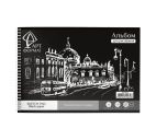 Альбом-планшет д/эскизов  А4 20л. 120г/м2 черная бумага