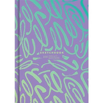 Скетчбук 100л. "Lilac sketch" белый блок