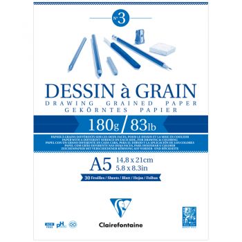 Скетчбук А5 30л. 180г/м2 "Dessin a grain" на склейке