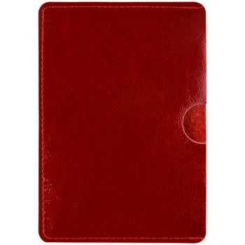 Обложка-карман д/паспорта "OfficeSpace" кожа, красная