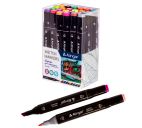 Набор двухстор. скетчмаркеров 1-6мм 24цв. основные цвета, блистер