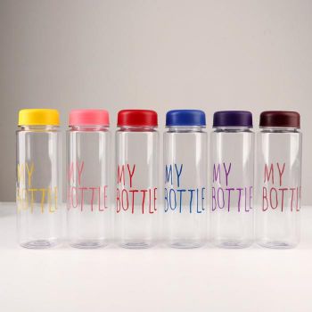 Бутылочка д/воды 500мл "My bottle" микс