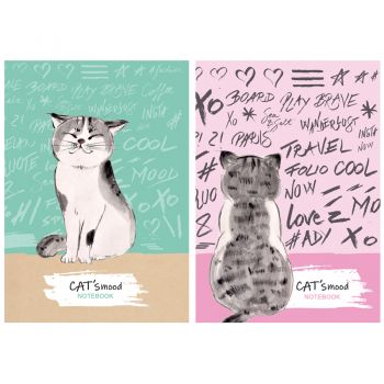 Бизнес-блокнот А6 64л. "Cat&Mood"