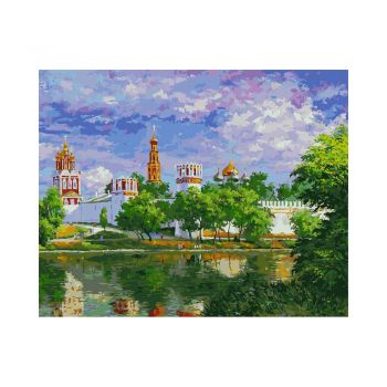 Картина по номерам "Новодевичий монастырь" 40х50см