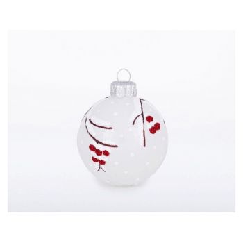 Шар "Рябинка" 6см,  стекло