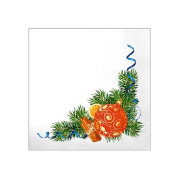 Салфетки бумажные "Пряный декор" 33х33см 20шт. 2-слойные