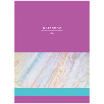 Бизнес-блокнот А4 80л. "Marble stripe"