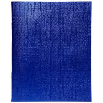 Тетрадь 48л. клетка бумвинил металлик синяя