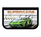 Пенал 2 отд. "Super cars" 19х12см с откидной планкой