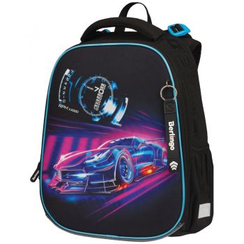 Ранец "Expert Max. Neon car" 37х28х16см, 2 отд., дождевик, анатомич. спинка