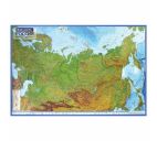 Карта "Россия" физическая 116х80см 1:7,5 М интерактивная