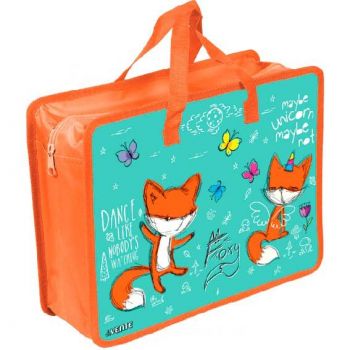 Папка д/труда А4 "deVENTE. Foxi" 400мкм молния сверху