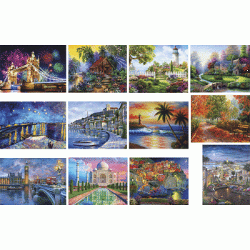 Алмазная мозаика deVENTE Landscapes 40х50см в ассорт.