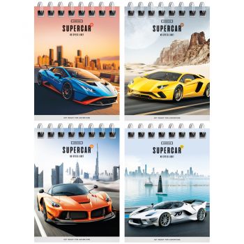 Блокнот А7 40л. "Гонки. Sport cars" на спирали